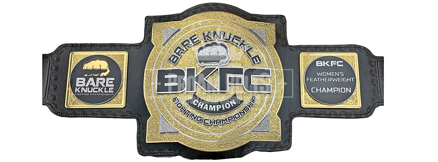 Bare Knuckle Fighting Championships Women's Featherweight Title Belt front view