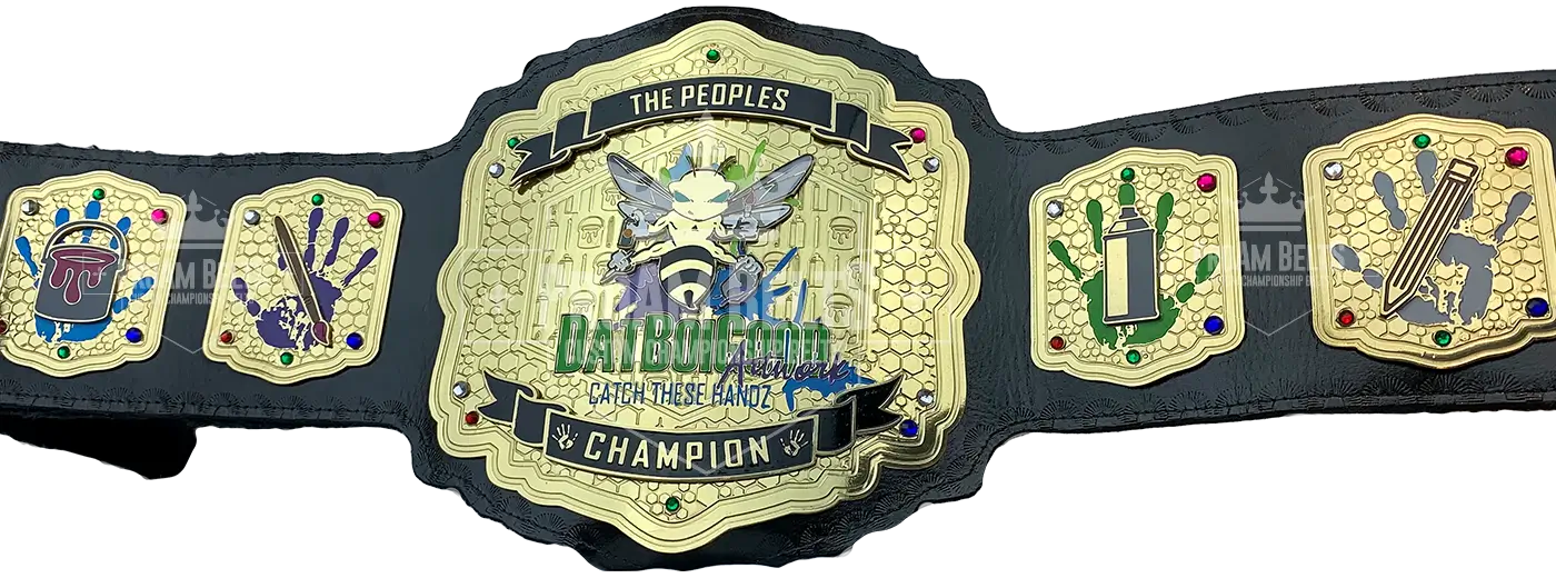 DatBoiGood Artwork The Peoples Champion Award Belt front view