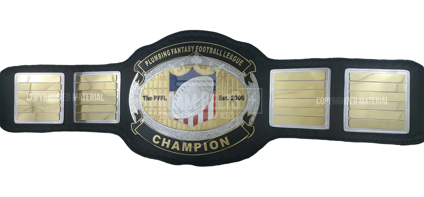 The PFFL Plumbing Fantasy Football League front view