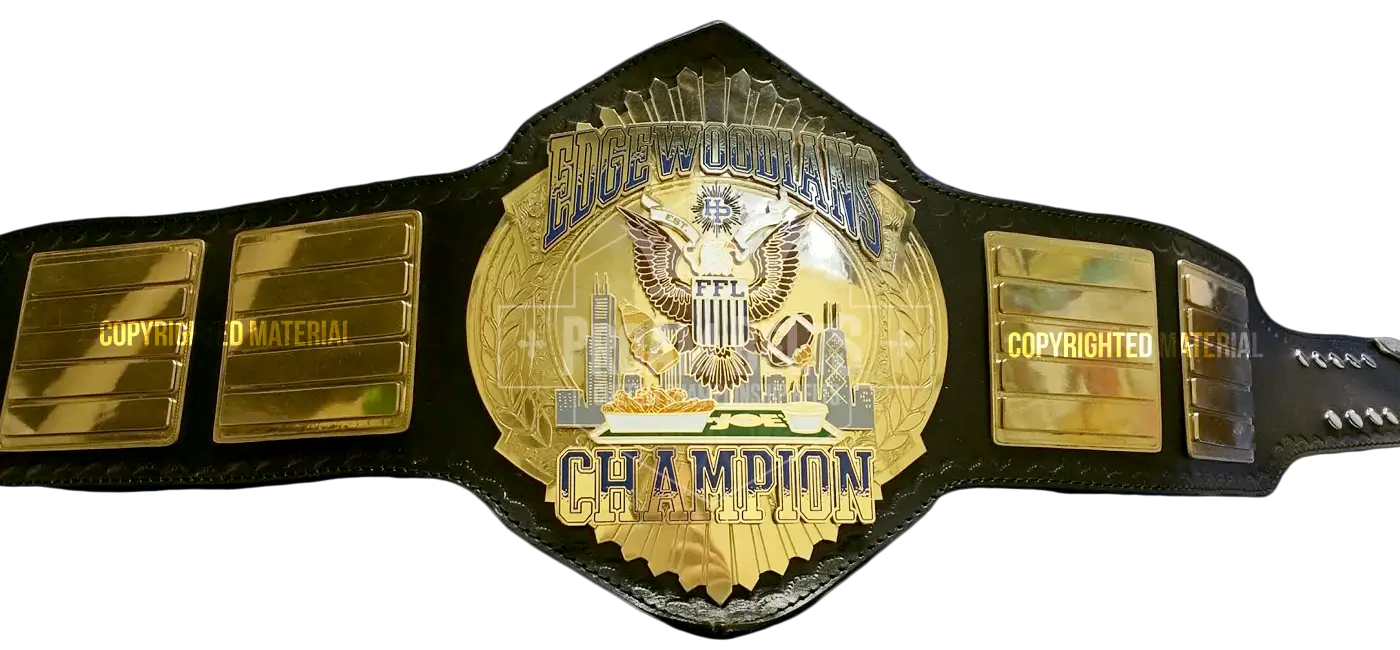 Edgewoodians Custom Championship Belt front view