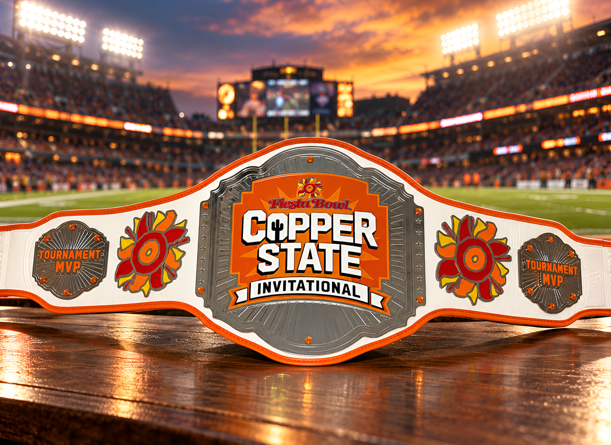 Copper state invitation award custom trophy championship belt