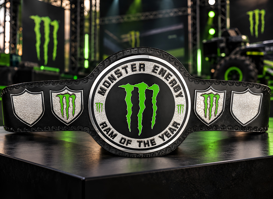 Monster energy award championship trophy belt