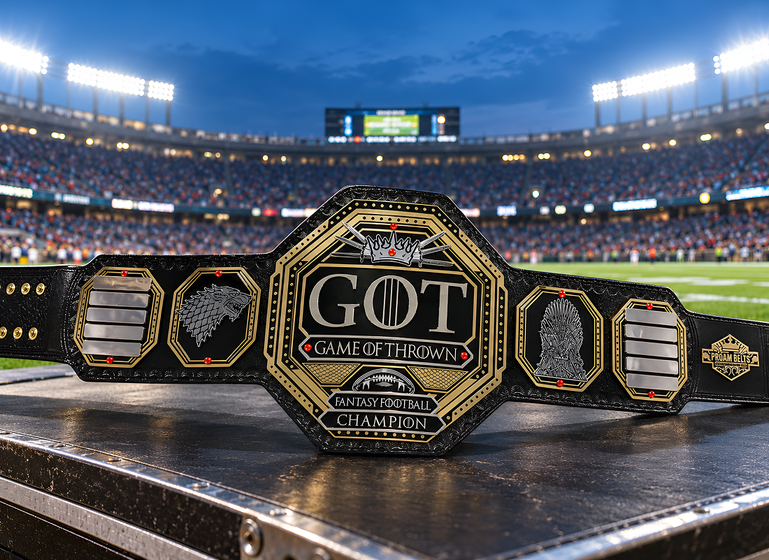 Game of thrown goat custom fantasy football award championship title belt