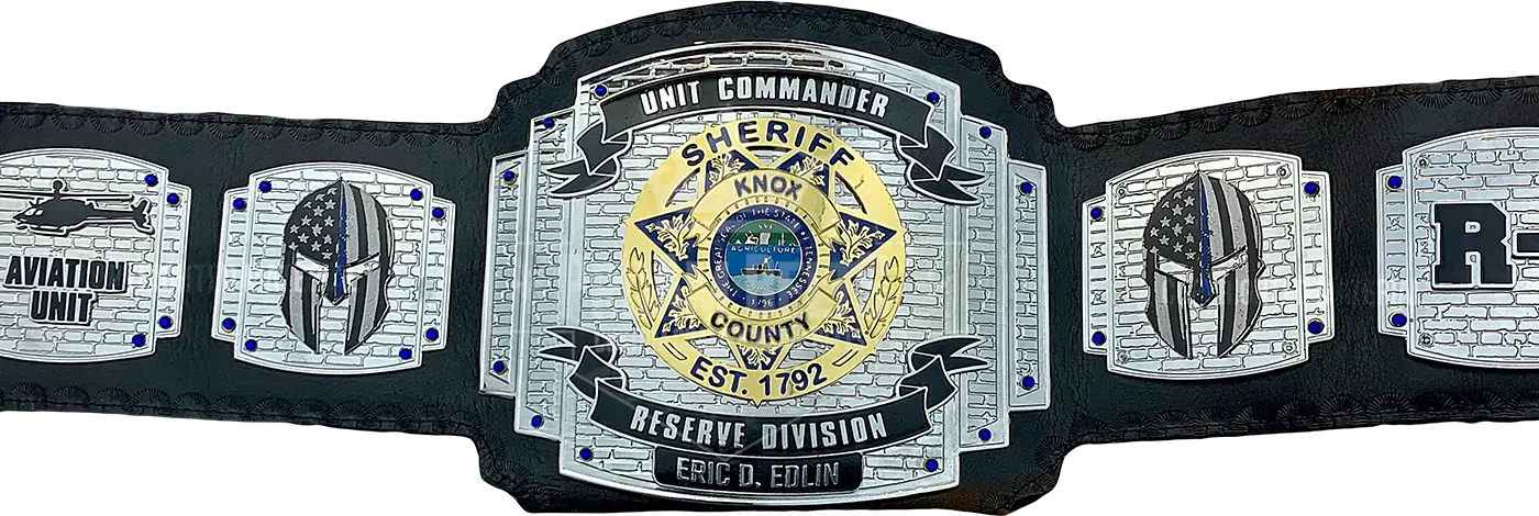 Knox County Sheriffs Unit Commander Reserve Division Championship Belt front view