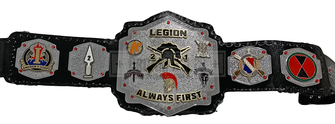 Legion Always First Custom Belt front view