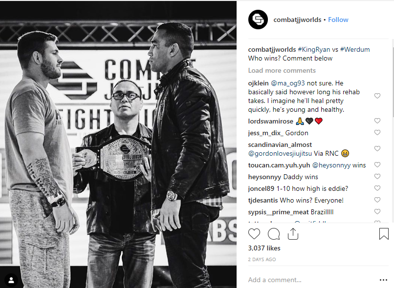 Combat Jiu Jitsu Championship Belt