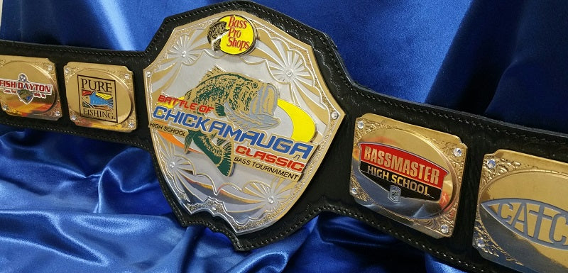 Custom Fishing Championship Title Award Belts