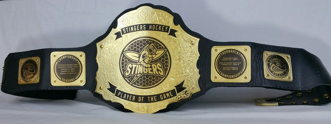 Custom Fantasy Hockey Championship Title Belts Are a Solid Cold Deal