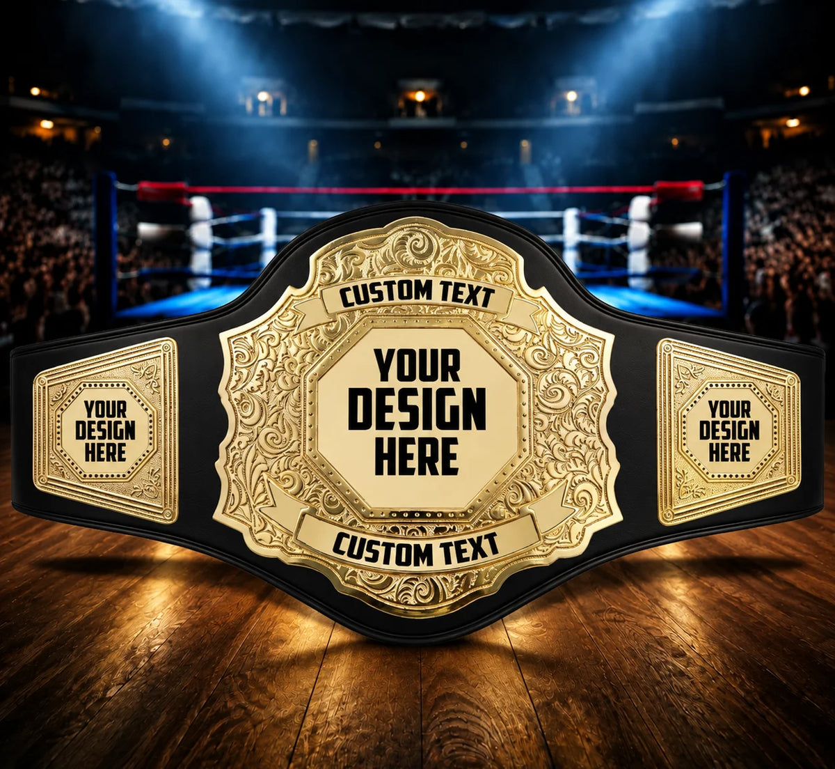 Amateur DC Gold Custom Championship Award Trophy Belt