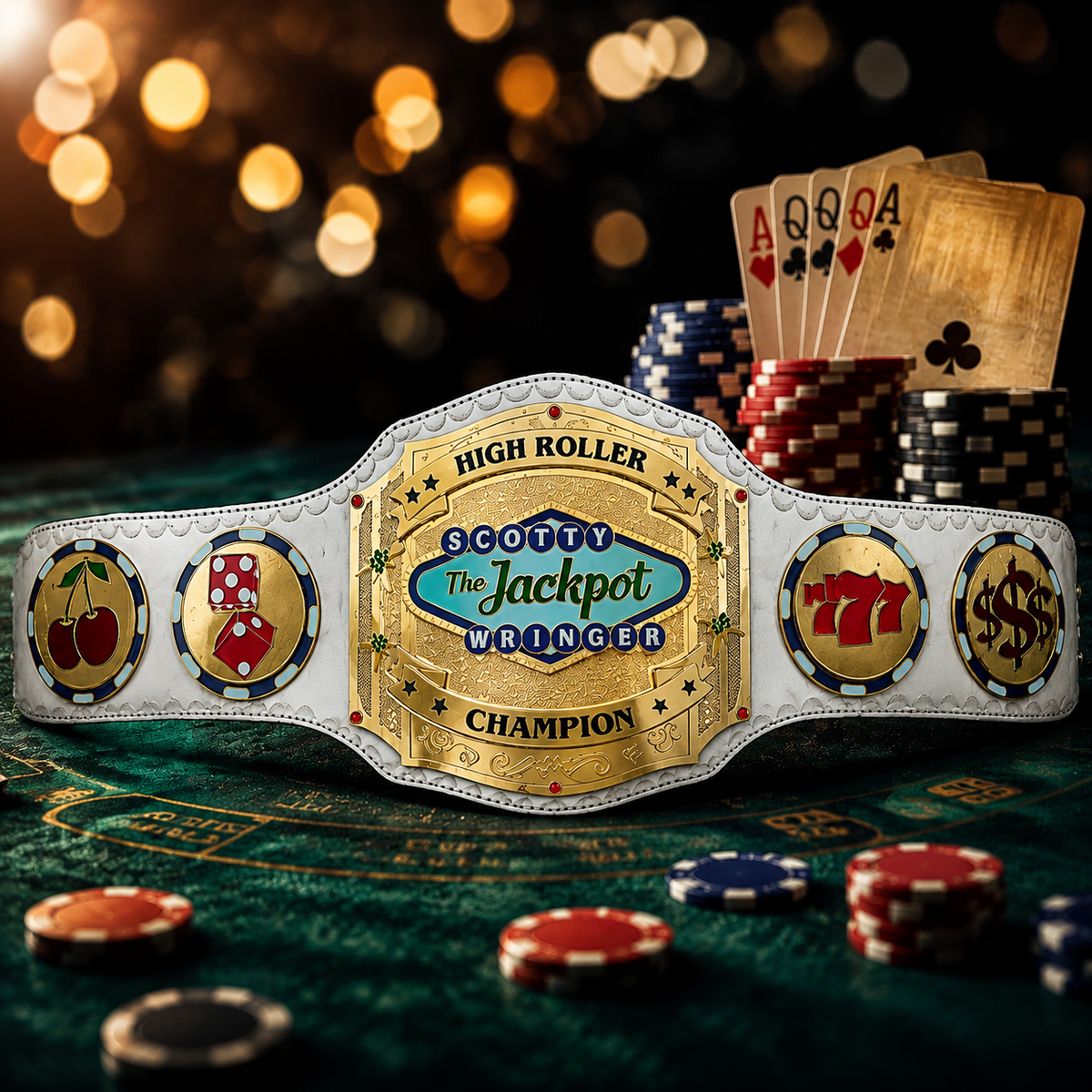 Poker Tournament Custom Championship Belt