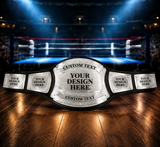 silver custom championship title big belt