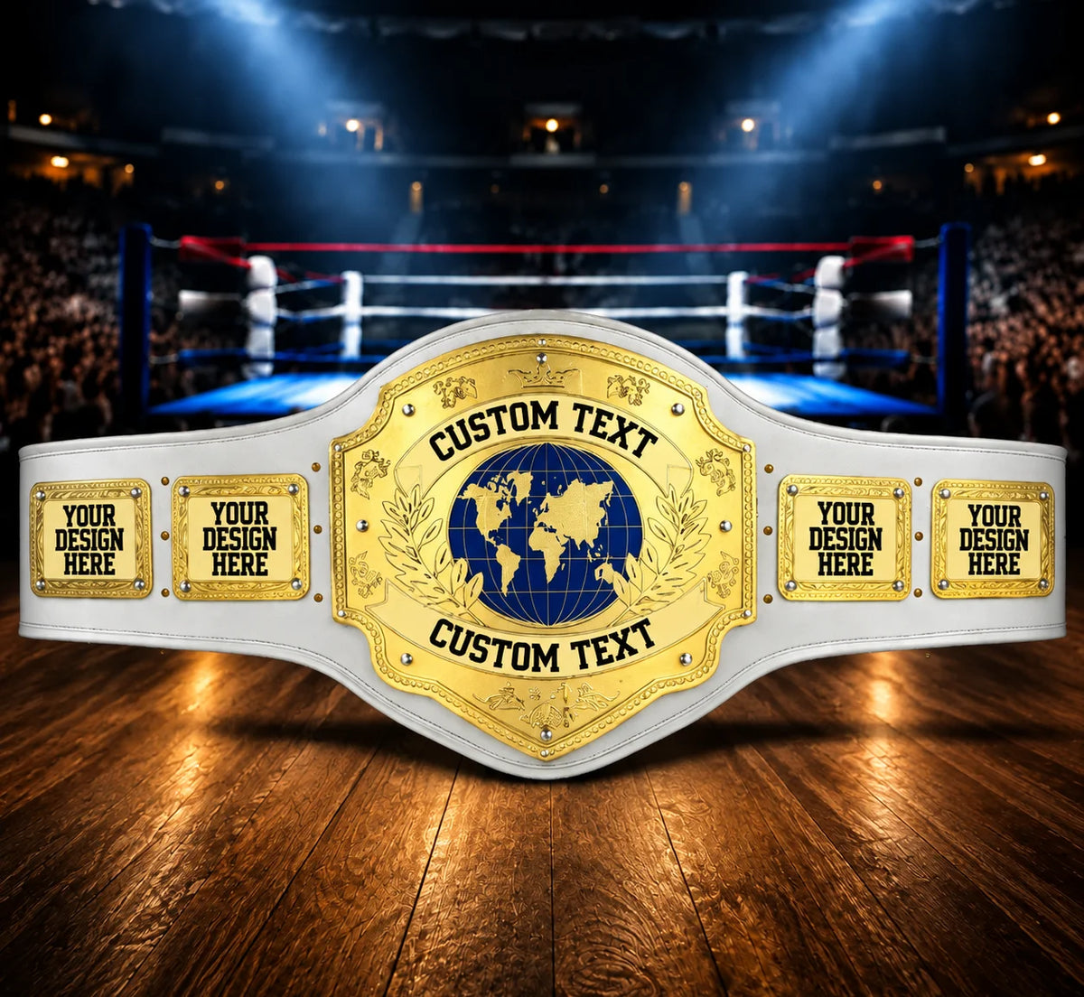 Global Domination White Championship Belt