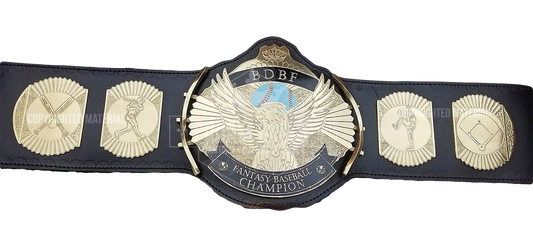 BDBF Fantasy Baseball Championship Belt front view