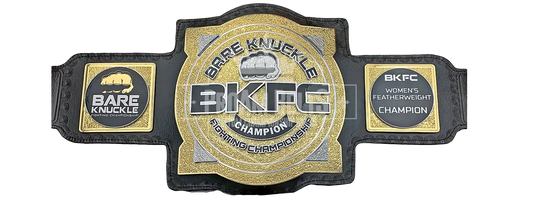 Bare Knuckle Fighting Championships Women's Featherweight Title Belt front view
