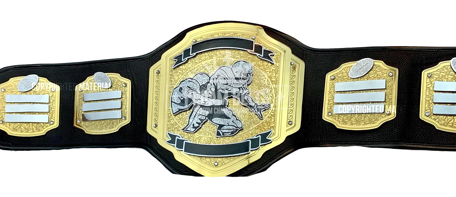 Blitz Championship Football Belt front view