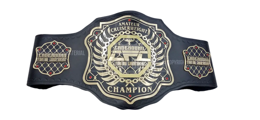 Cagebound Fighting Championship CFC Amateur Cruiserweight Champion front view