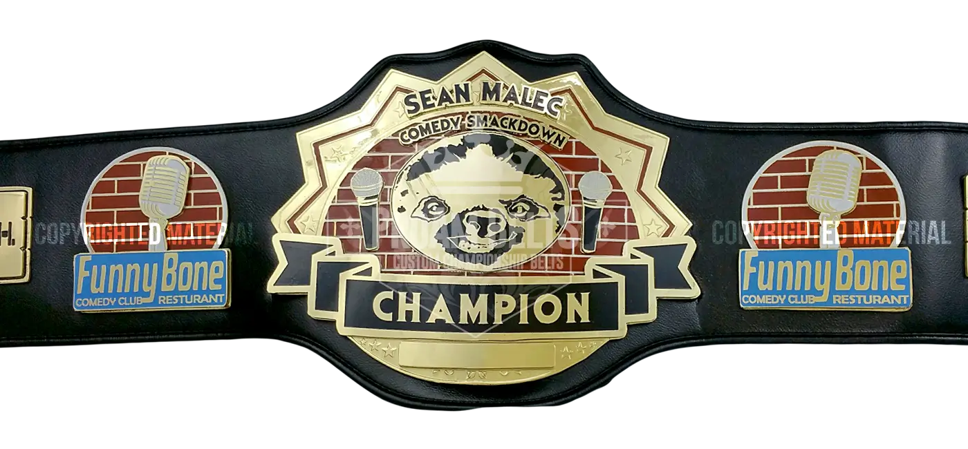 Sean Malec Comedy Smackdown Champion front view