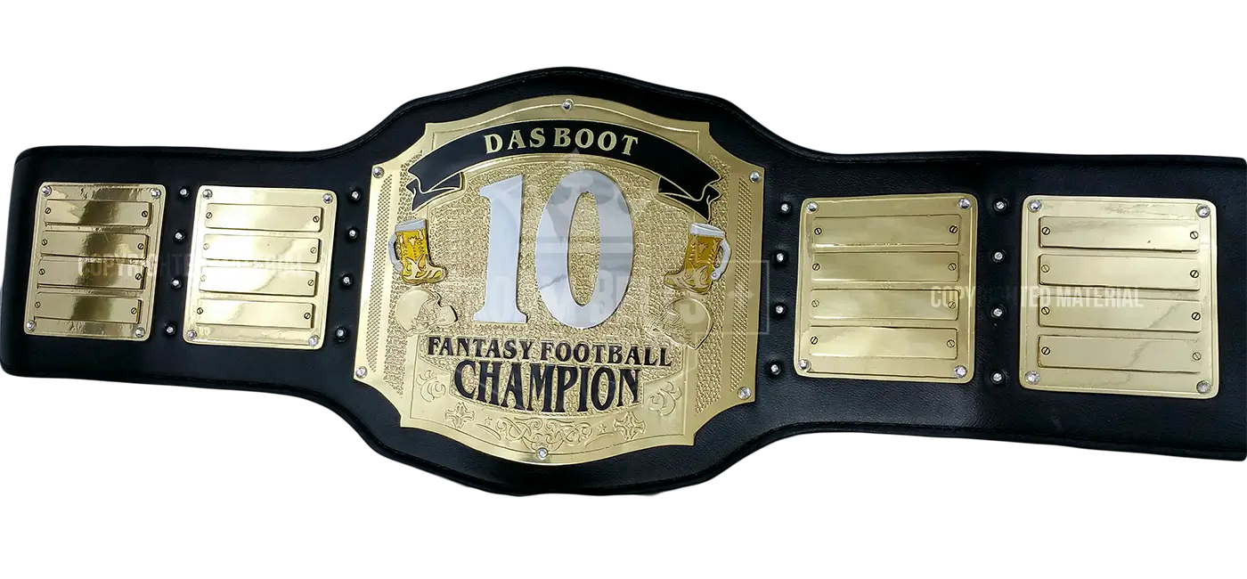 Das Boot Fantasy Football Belt front view