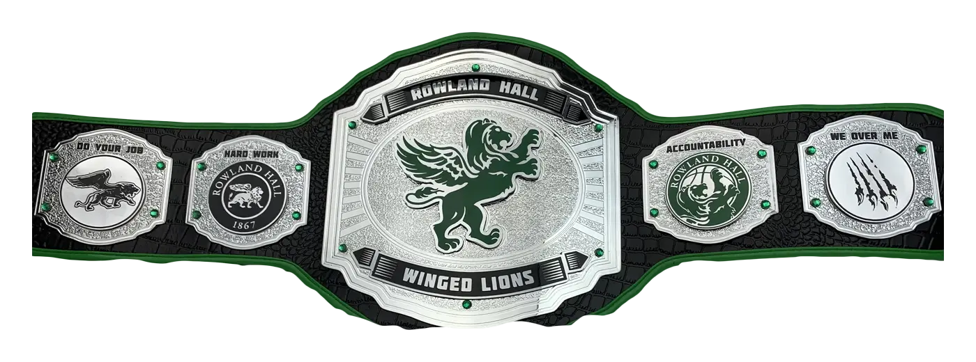 Rowland Hall Winged Lions Custom Award front view