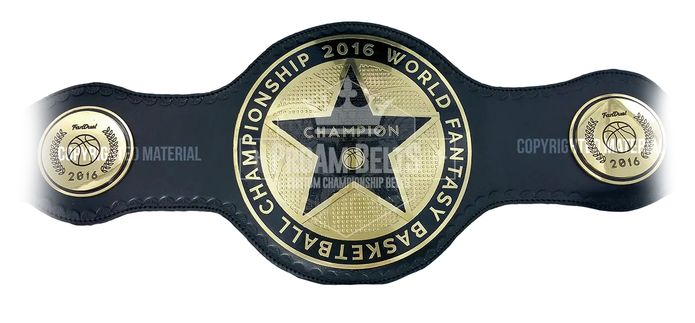 FanDuel 2016 World Fantasy Basketball Championship Belt front view