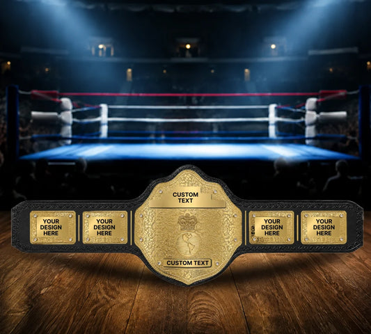 Just A Gold Custom Championship Award Trophy Belt