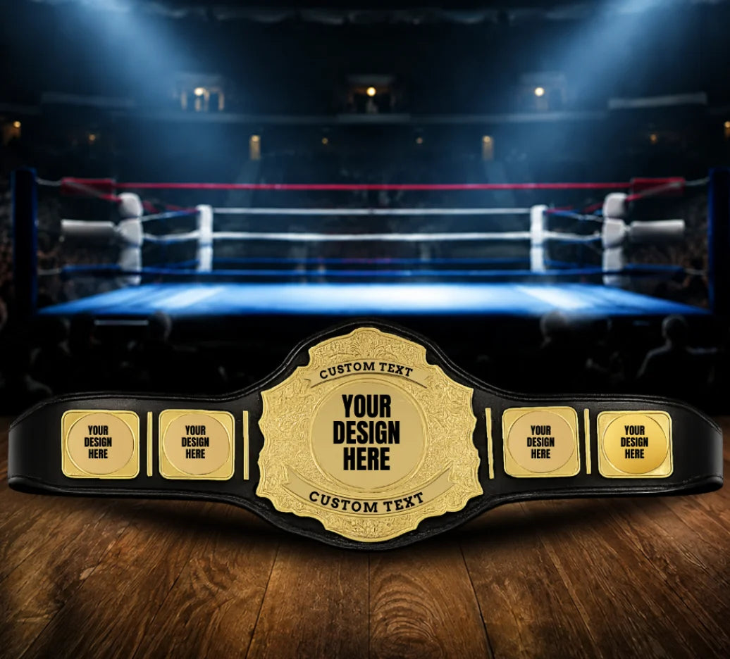 Emperor DC Custom Gold Heavy Championship Award Trophy Belt