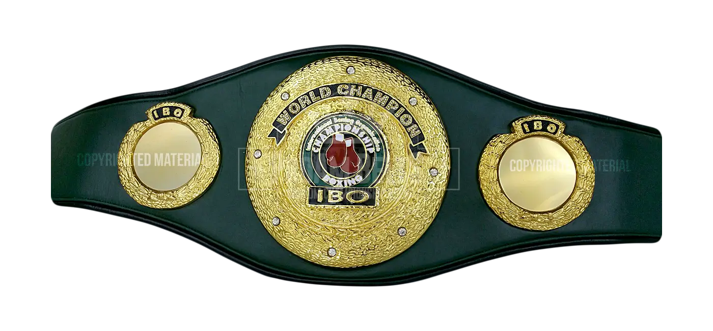 IBO Championship Boxing World Champion front view