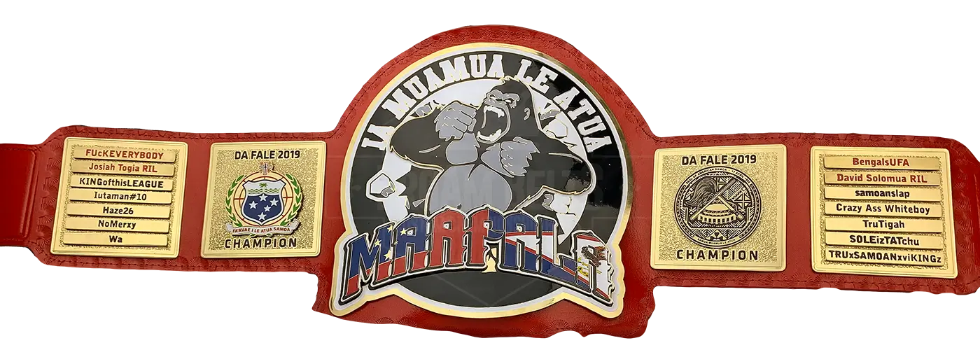 IA Maumau Le Atua Maapala Championship Award front view