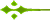 Decorative element with a curved line and leaf-like design