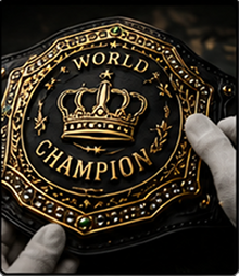 Premium title belt