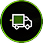 Fast turnaround delivery truck icon