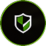 Black shield icon
