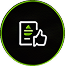 Black icon of a document