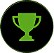 Green trophy icon