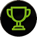 Green trophy icon