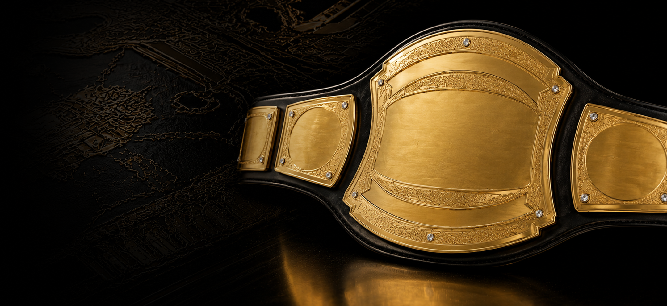 Gold championship belt 