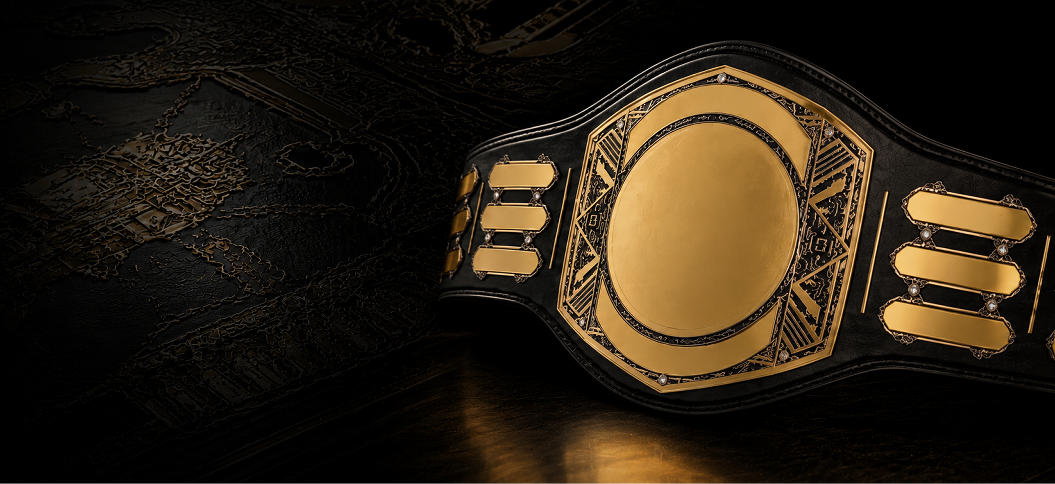 Gold championship belt 