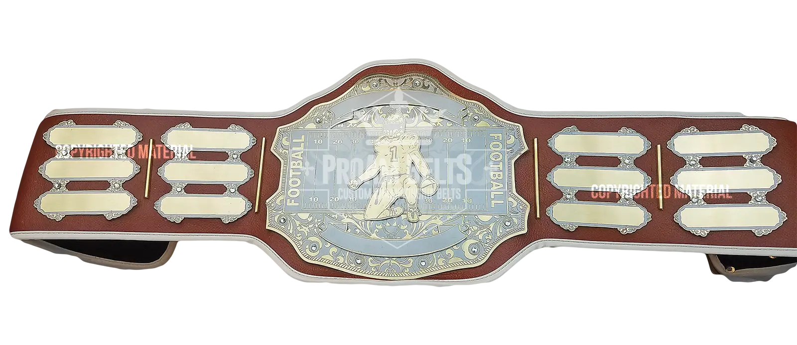 MVP Brown Championship Belt front view