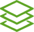 Green icon of a stack of three horizontal lines