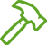 Green hammer icon
