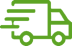 Green icon of a delivery truck
