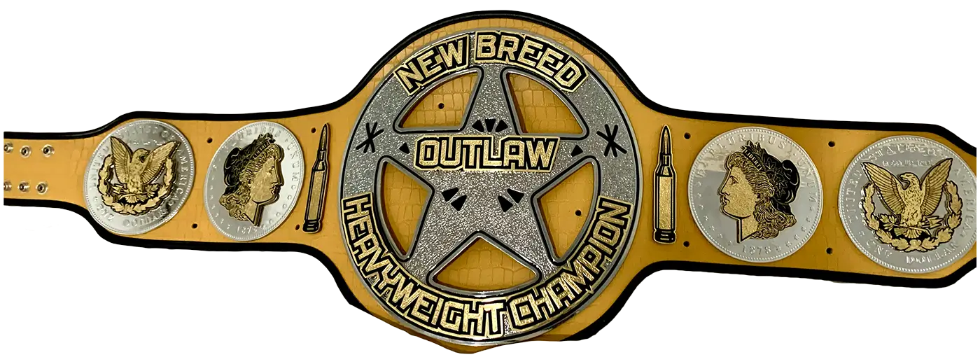 Outlaw New Breed Heavyweight Champion Award front view