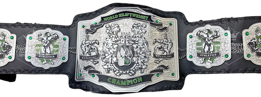PAW World Heavyweight Champion Title Belt front view