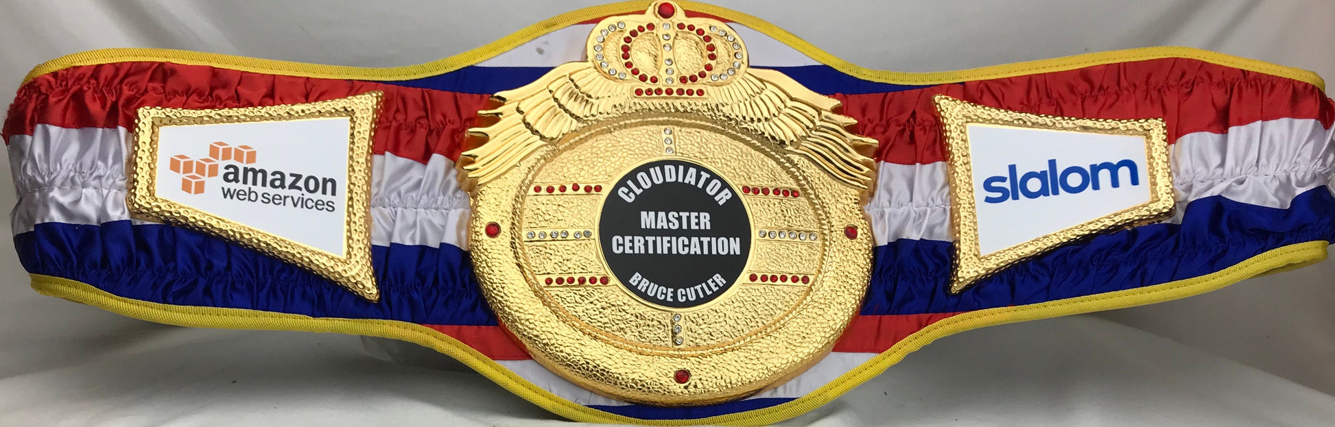 A boxing championship belt