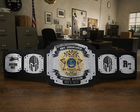 Knox County Sheriffs Unit Commander Reserve Division Championship Belt front view