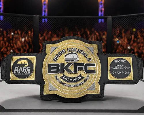 Bare Knuckle Fighting Championships Women's Featherweight Title Belt front view