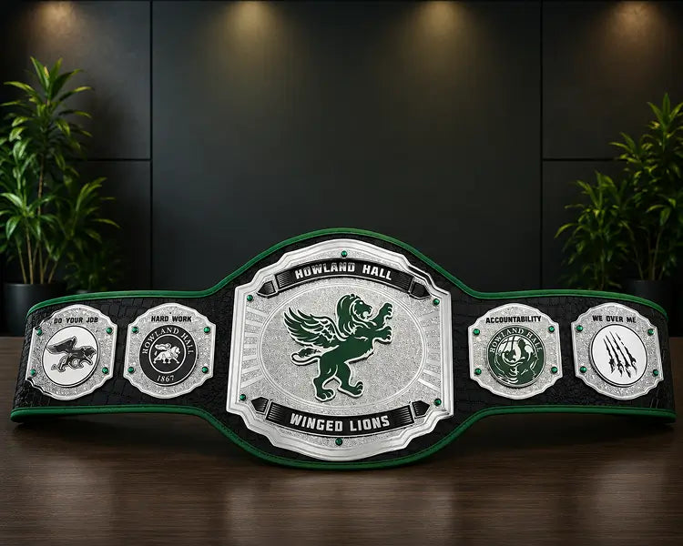 Rowland Hall Winged Lions Custom Award front view