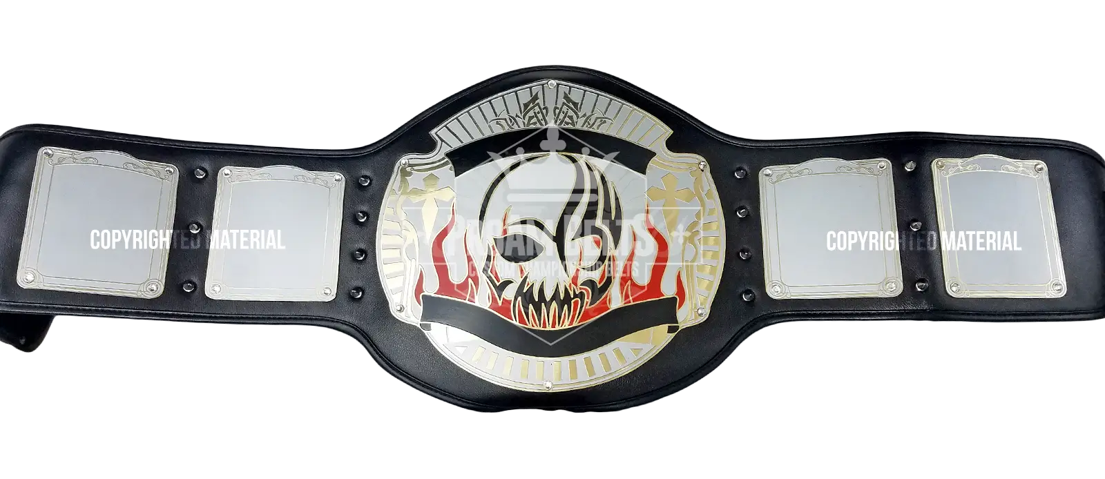 Skull Economy Championship Belt front view