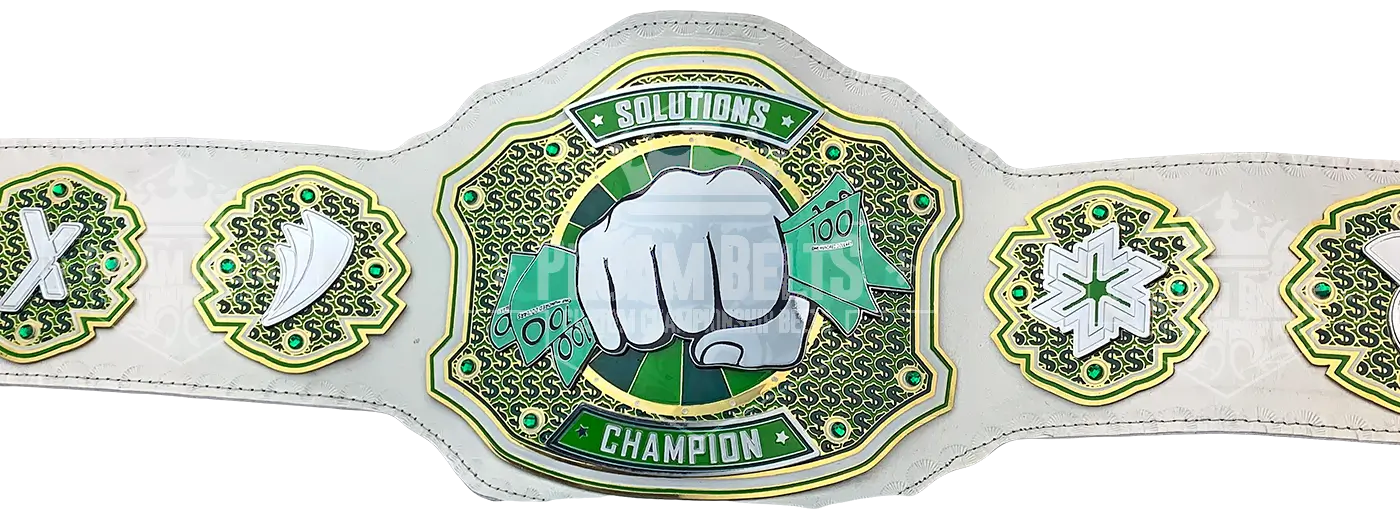 Solutions Champion Bling Money Award front view