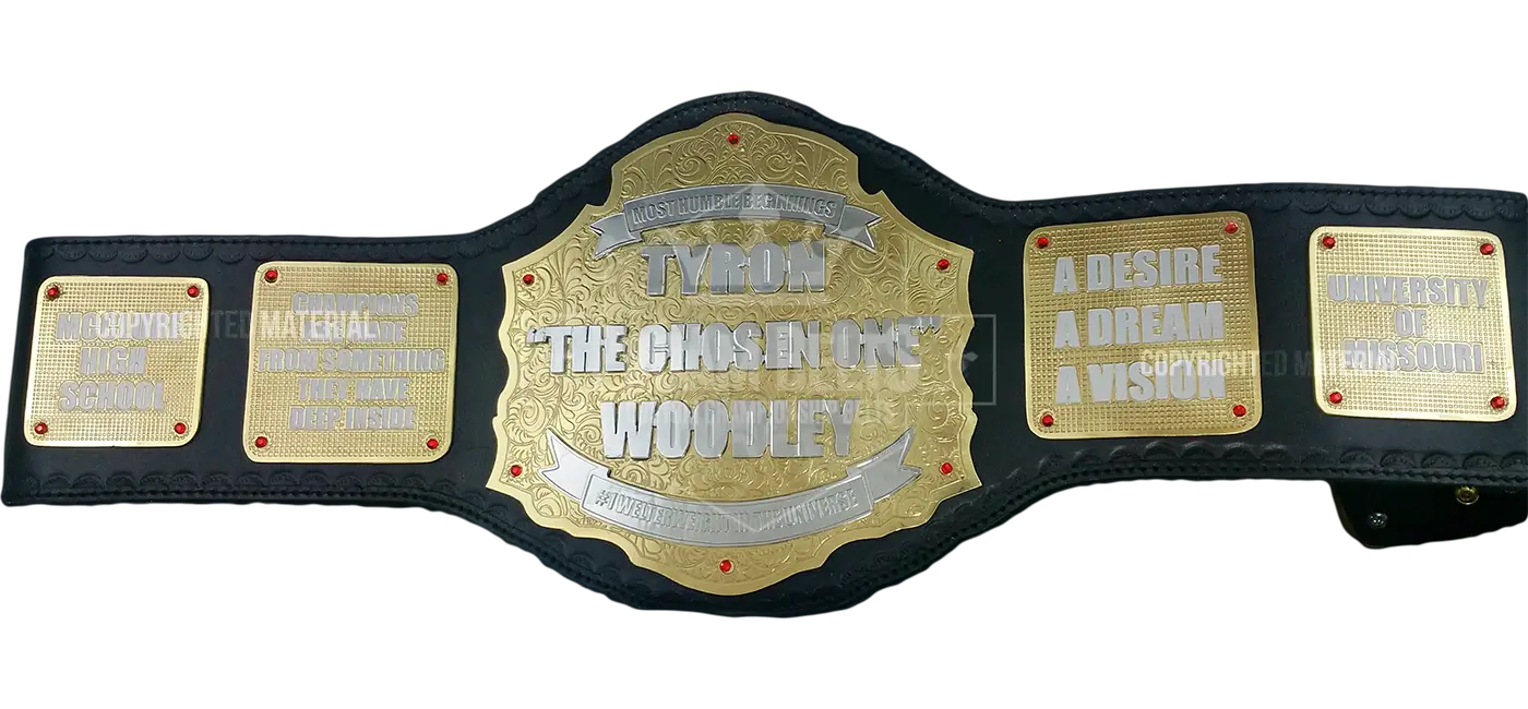 Tyron Woodley Custom Belt front view